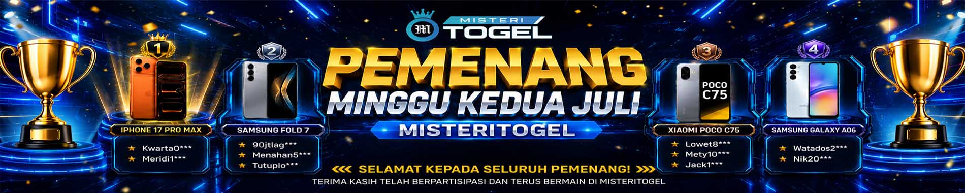 Pemenang Event Juli minggu 2